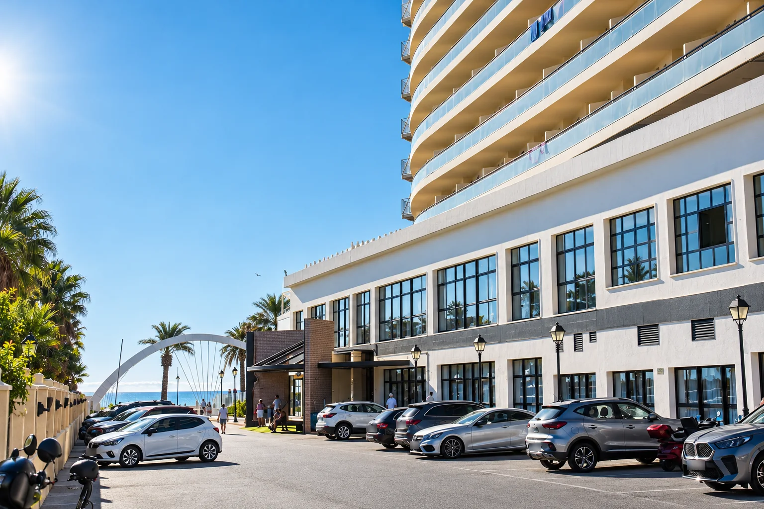 Hotel con aparcamiento y puntos de recarga